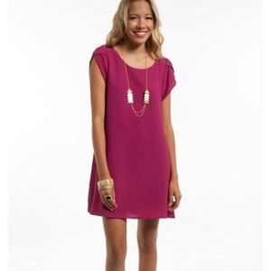 EVERLY Orchid Cap-sleeve Dress